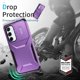 thumbnail image 5 of Funda Resistente para Samsung Galaxy A55 5G con Tapa Deslizante y Protección Militar Morado, 5 of 6