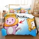 thumbnail image 4 of Cartoon Lankybox Bedding Set Quilt Cover and Pillowcase Queen3-Piece Bedding Set (1 Duvet Cover + 2 Pillow Shams), 4 of 4