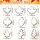 thumbnail image 2 of Juego de cortadores de galletas Jremreo, 9 piezas, hojas de otoño, acero inoxidable, 2 of 7