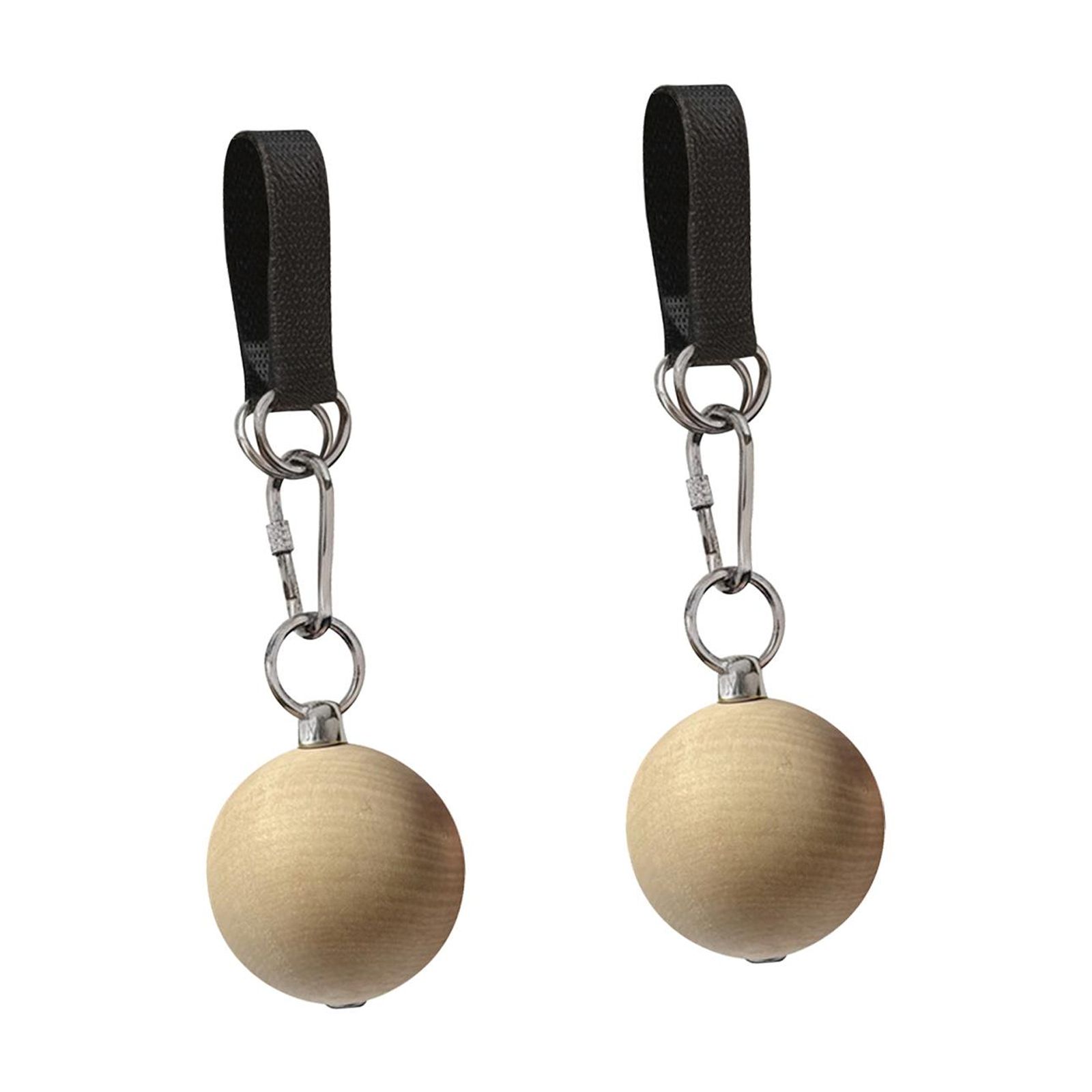 Ioensy - Pelota De Dominadas Con Agarre De Madera Para Barra De Dominadas, Pesa Rusa Para Gimnasio En Casa, Diámetro De 8 Cm, 1 Par