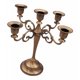 thumbnail image 2 of Candelabro De Metal De 5 Velas Candelabro 10 '' Candelero Soporte De Vela Rojo, 2 of 5