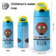 thumbnail image 2 of PhonicsMan Botella de Agua con Tapa Pop Top de Un Toque, Acero Inoxidable, a Prueba de Fugas, para Deportes, Botella Infantil azul 12 oz, 2 of 6