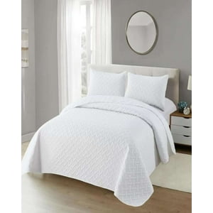 Genérico - Cubrecama Colchas Quilt De Verano King Blanco