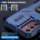 thumbnail image 3 of Funda Armada para Samsung Galaxy A15 5G con Tapa Deslizante y Soporte Magnético Giratorio Azul, 3 of 5
