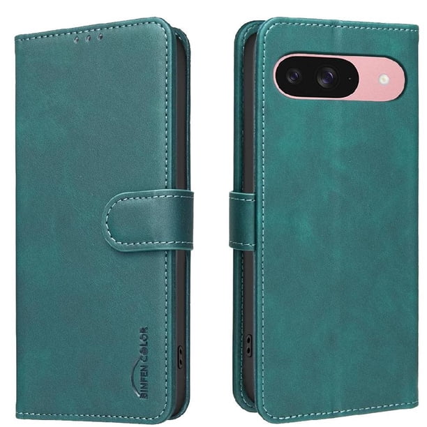 Funda Billetera para Google Pixel 10 5G Protección RFID y Soporte Ajustable Verde