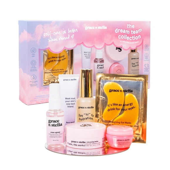 Set de regalo de belleza Grace & Stella Dream Team con parches para ojos y más