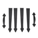 thumbnail image 2 of Kit de herrajes decorativos para puertas de garaje, magnético, negro, 2 of 7