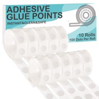 Cinta Adhesiva Glue Points Allfun, 1000 Piezas, Transparente, Doble Cara