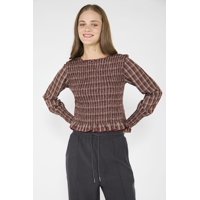 Atr - Blusa Elasticada Trini Burdeo Vino S