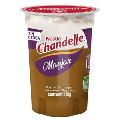 Postre Chandelle Crema Sin Lactosa Manjar