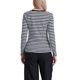 thumbnail image 3 of INSPIRE CHIC Camiseta Casual de Algodón Ajustada de Manga Larga a Rayas con Cuello Redondo para Mujer, Regreso a Clases, Rayas Blancas y Negras, Talla S, 3 of 6