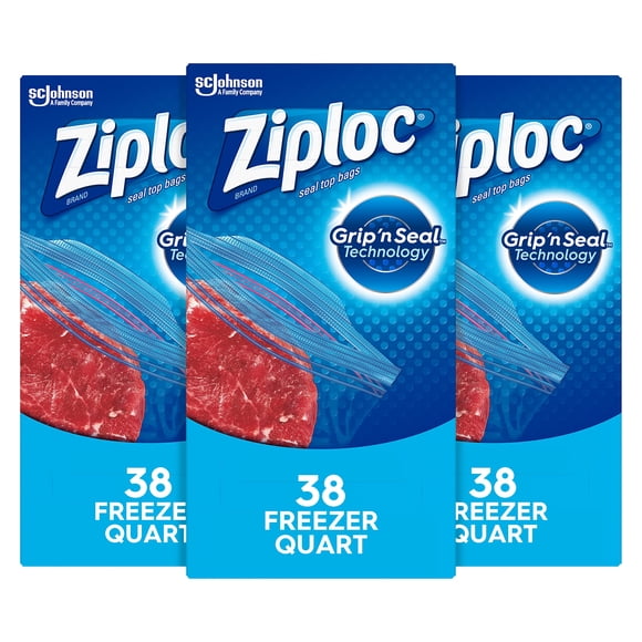Bolsas para congelador Ziploc Grip 'n Seal Technology, 1 L (38 x 3), 114 bolsas