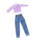thumbnail image 5 of 1/6 camiseta de manga larga de mezclilla jeans traje de ropa para blythe azone licca mu?eca, 5 of 5