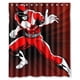 thumbnail image 1 of Cortina de ducha de los Power Rangers, juego de cortina de baño con ganchos, tamaño 60 x 72 pulgadas, 1 of 3