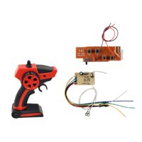 Magideal - Accesorio De Control Remoto Rc 4Ch Con Receptor Y Placa Pcb Para Barcos , Rojo