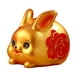 thumbnail image 5 of Estilo Chino Lucky Rabbit Money Bank Bunny Figuritas Estatua Coleccionable Aureate, 5 of 5