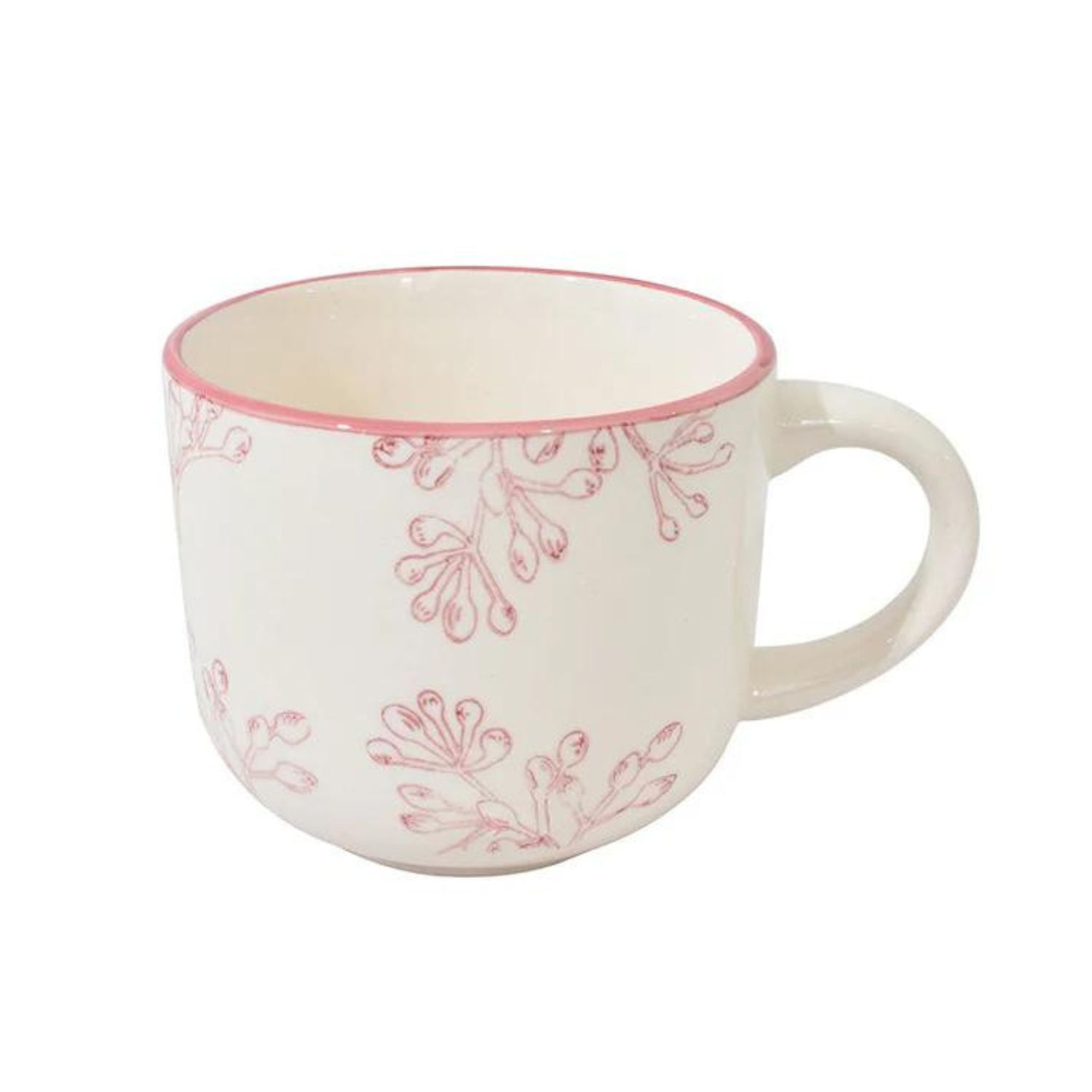 Disparo - Taza De Te 350ml Diseño Borde Rose Menaje Cocina Hogar
