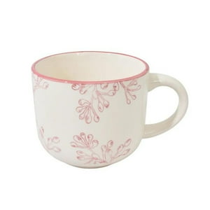 Disparo - Taza De Te 350Ml Diseño Borde Rose Menaje Cocina Hogar