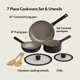 thumbnail image 2 of Set de utensilios de cocina BELLA EverGood de cerámica antiadherente de 7 piezas, color negro, 2 of 7
