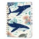 thumbnail image 1 of Cuaderno de espiral Hllwxrk A5 160 páginas con diseño de ballenas, 1 of 7