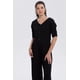 thumbnail image 1 of Polera Mujer Abotonada Con Textura Negro, 1 of 4