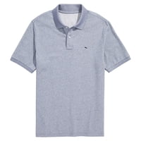 Polo Vineyard Vines Edgartown Piqué Blue Mirage Para Hombre