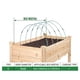 thumbnail image 2 of 25pcs Garden Greenhouse Hoops For DIY 1.4-2.5ft Wide Grow Tunnel, Rust-Free Fiberglass Garden Support Hoops Frame For Fabric, DIY Plant Support Garden Stakes, 2 of 4