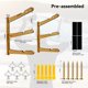 thumbnail image 2 of Soporte para tablas de surf TWO STONES de bambú macizo, 3 niveles, montaje en pared, 2 of 8