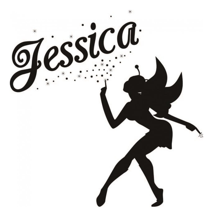 Rienda Libre Graphics - Decomural Personalised Name Fairy Ws-44240