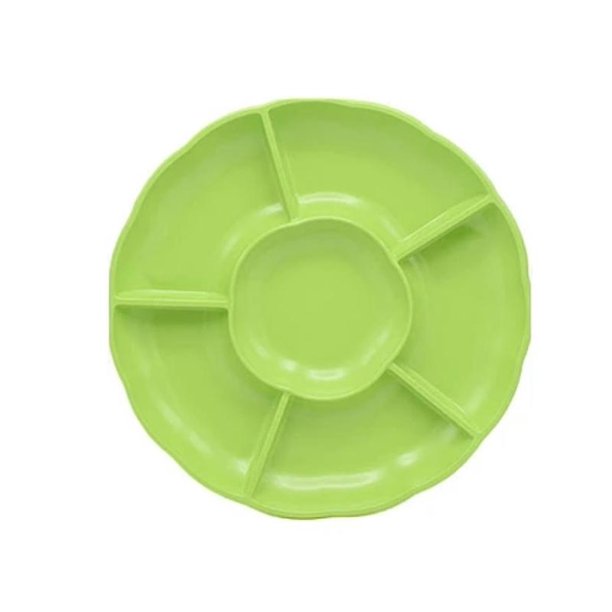 BANDEJA TIPO FLOR 3 PCS 30 CM Verde