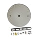 thumbnail image 1 of Kit De Dosel Para Proyecto De Bricolaje Plancha Para Lámpara Colgante Placa De Cubierta De Techo De Repuesto Diámetro Blanco De 12 Cm, 1 of 5