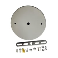Ioensy - Kit De Dosel Para Proyecto De Bricolaje Plancha Para Lámpara Colgante Placa De Cubierta De Techo De Repuesto Diámetro Blanco De 12 Cm