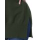 thumbnail image 5 of GRACE & GRANDEUR Suéter de Punto de Talla Grande para Mujer con Mangas Largas y Cuello Redondo con Aberturas Laterales 1X Verde Militar, 5 of 8