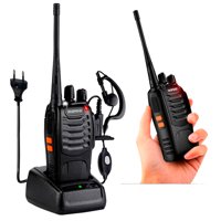 Baofeng - Radio Transmisor Walkie Talkie 16 Canales Bandas De Frecuencia 400-470 Mhz Color Negro