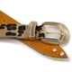 thumbnail image 4 of Cinturón Mujer Textura Croco Hebilla Moda casual amarillo Talla Única, 4 of 6