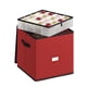 thumbnail image 1 of Caja de almacenamiento para adornos navideños SONGMICS, color rojo cereza URFB034R01, 1 of 6