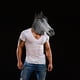 thumbnail image 3 of Máscara animal Forum Novelties Black Horse Latex Deluxe, 3 of 3
