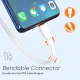 thumbnail image 3 of Cable micro USB vidvie 1m carga rápida 2.1a Blanco, 3 of 3