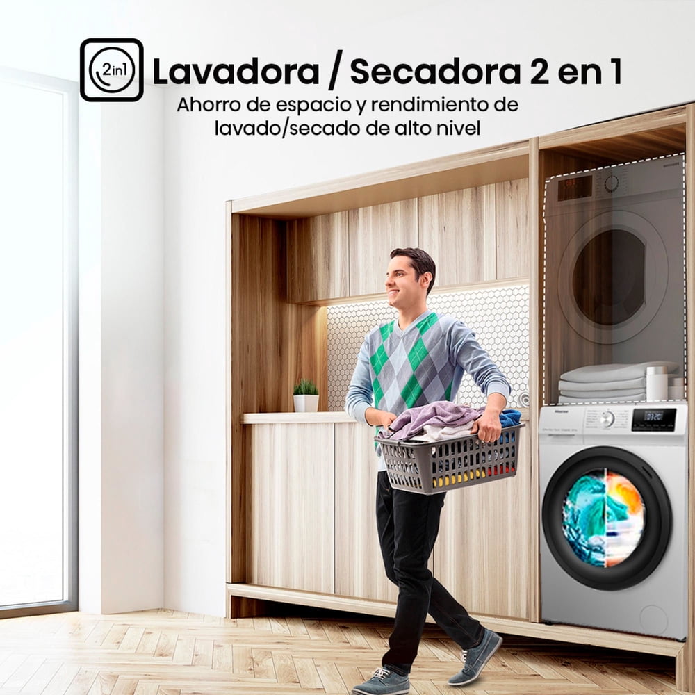 Hisense WD3Q1042BW 10/6 kg Blanco, foto 8