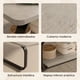 thumbnail image 4 of Mesa De Centro Moderna Minimalista 2 Niveles 100x48x43 Gris, 4 of 8