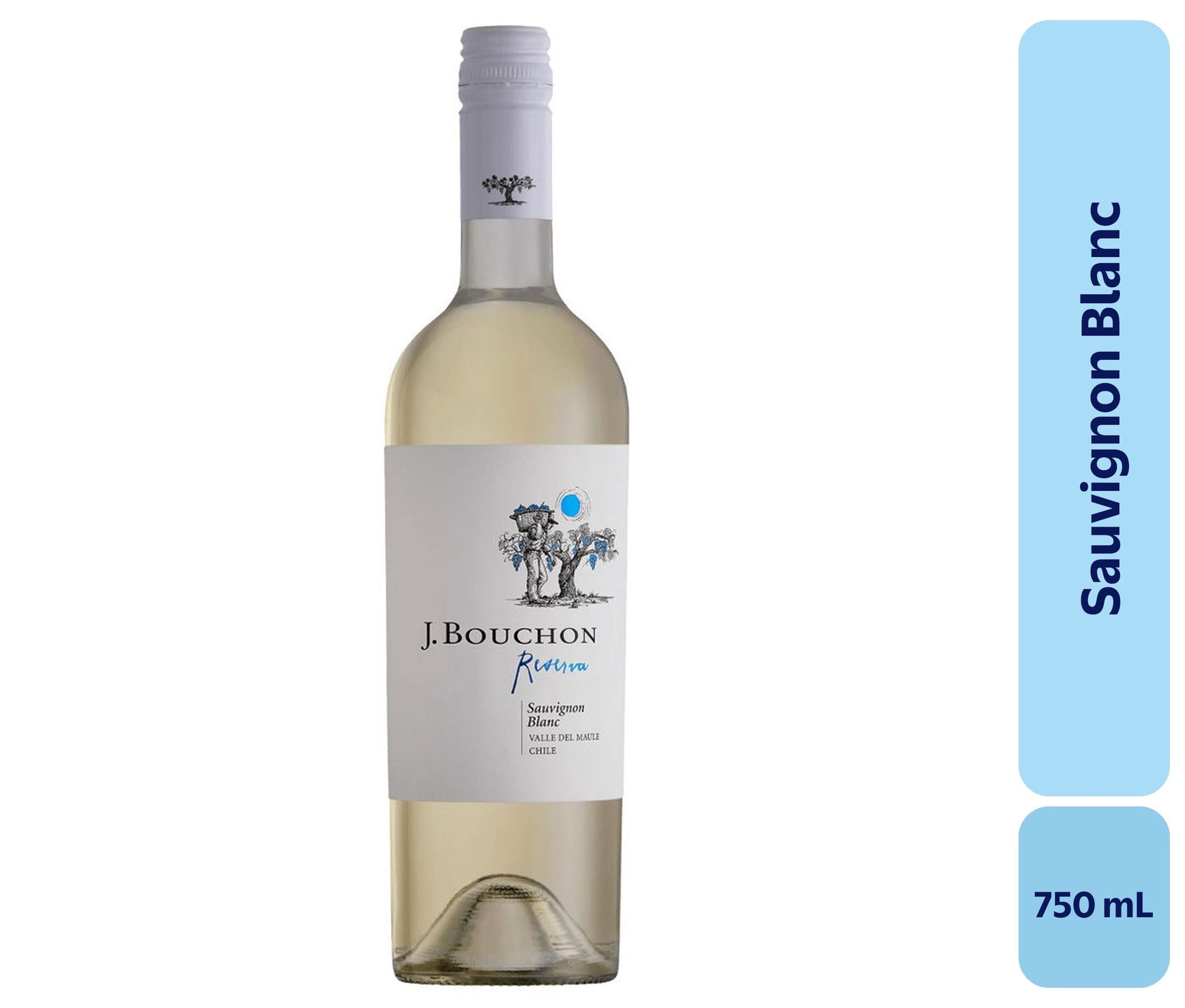 Vino Sauvignon Blanc Botella 750 mL J.bouchon