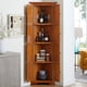 thumbnail image 3 of 4-Tier 72" Corner Kitchen Pantry Storage Cabinet with 8 Doors Tall Storage Cabinet, Corner Cabinet and Shelves, Home farmhouse bookshelf Cabinet for Bathroom, Living room, Kitchen OAK, 3 of 3