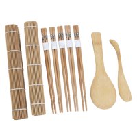 Bothyi - Juego De 9 Piezas Para Hacer Sushi, Bambú, Fácil De Usar, Tapete Para Sushi, Cocina, Fiestas En Casa