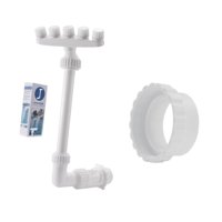 Ioensy - Natación De La Cascada De La Cascada Fuente De Spray Reemplace El Patio Trasero 360 Adaptador De Doble Capa Giratoria