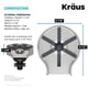 thumbnail image 4 of Enjuagadora de vidrio Kraus CleanMate KGR-500SFBB de latón sin manchas, 4 of 9