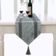 thumbnail image 4 of Caminero de Mesa Jiino 33 × 250 cm Gris con Lentejuelas y Terciopelo, 4 of 6