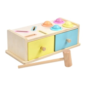 Magideal - Caja Para Dejar Caer Monedas, Juguetes Montessori, Material Didáctico A Juego Con Cajón, Caja De Madera, Juguete Para Niñas, Bebés Y Niños, Regalo De