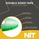 thumbnail image 3 of Cinta de Doble Cara NIT 12 mm × 5 m Acrílica Removible, 3 of 6