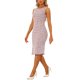 thumbnail image 4 of INSPIRE CHIC Vestido Elegante Sin Mangas de Tweed con Cuello Barco para Mujer, Outfit de Maestra para Regreso a Clases, Rosa M, 4 of 6