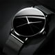 thumbnail image 3 of Stylish Round Quartz Watch with Geo Dial Analog Mesh Strap - Perfect for Men and Women!, 3 of 5